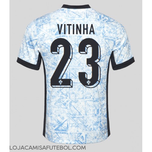 Camisa de Futebol Portugal Vitinha #23 Equipamento Secundário Europeu 2024 Manga Curta